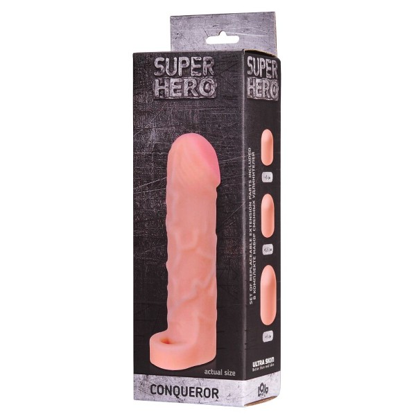 Фаллоудлинитель SUPER HERO Conqueror - 19,5 см