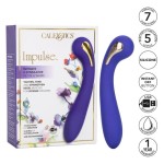 Фиолетовый вибромассажер с электростимуляцией Intimate Estim Petite G Wand - 19 см