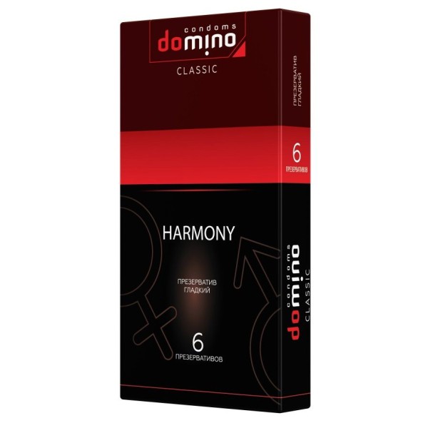 Гладкие презервативы DOMINO Classic Harmony - 6 шт