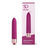 Ярко-розовая гладкая вибропуля Afternoon Delight Bullet Vibrator - 9 см