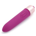 Ярко-розовая гладкая вибропуля Afternoon Delight Bullet Vibrator - 9 см