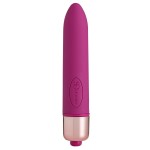 Ярко-розовая гладкая вибропуля Afternoon Delight Bullet Vibrator - 9 см