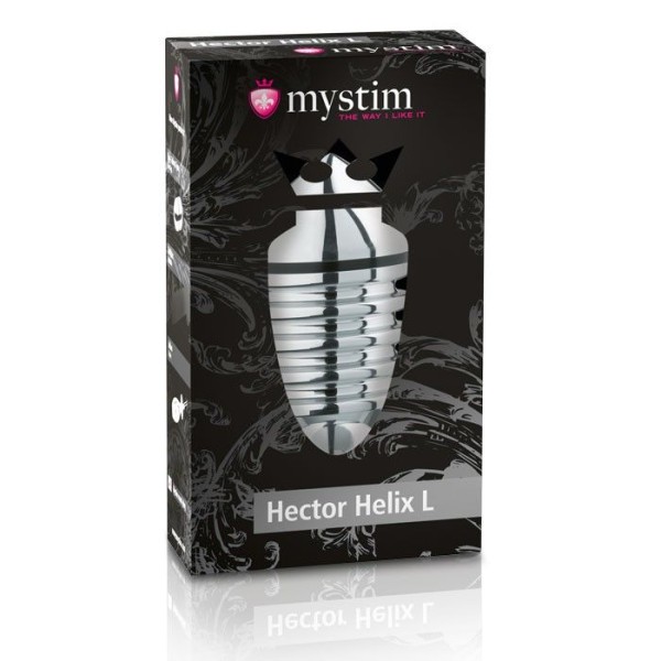 Анальный плаг для электростимуляции Hector Helix Buttplug L - 11,5 см