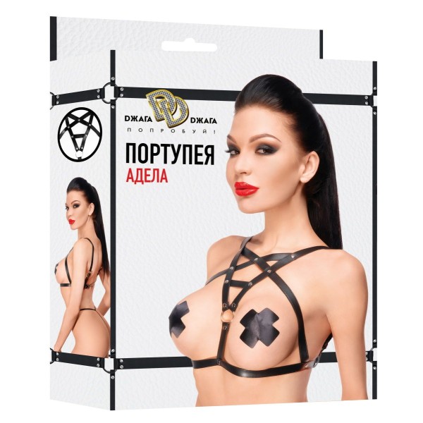 Черная портупея  Адела 