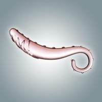 Нежно-розовый стеклянный стимулятор - 16 см. Нежно-розовый стеклянный стимулятор - 16 см.