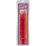 Большой розовый фаллоимитатор Crystal Jellies 12  Big Boy - 29,5 см