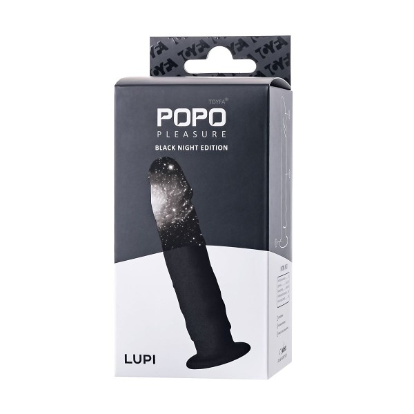 Черный анальный фаллоимитатор Lupi - 13,5 см