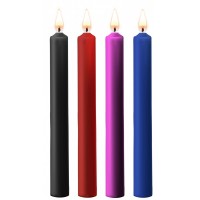 Набор из 4 разноцветных восковых свечей Teasing Wax Candles Large