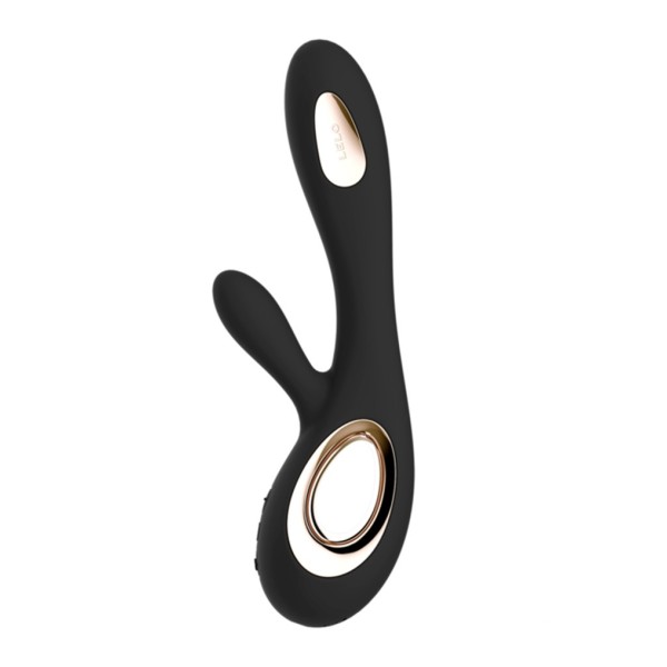 Черный вибратор-кролик Lelo Soraya Wave - 21,8 см