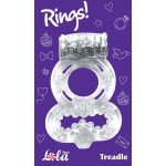 Прозрачное эрекционное кольцо Rings Treadle с подхватом