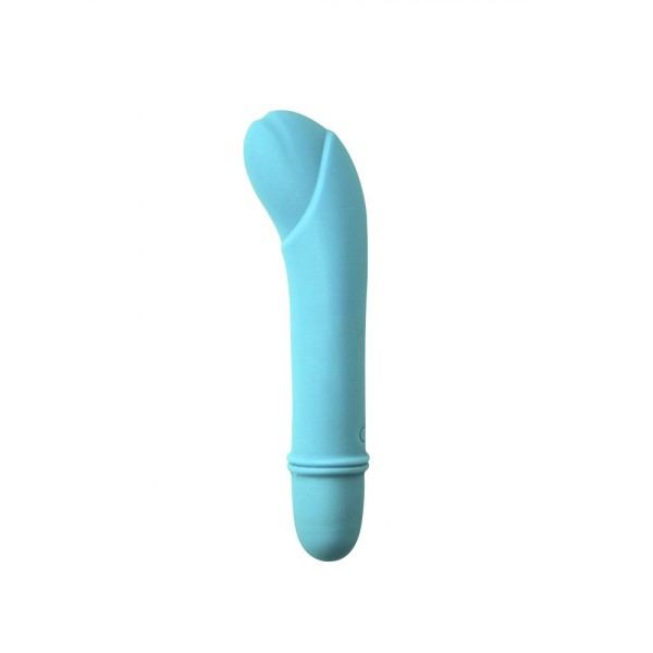 Голубой мини-вибратор Universe Secret Flower - 12,6 см