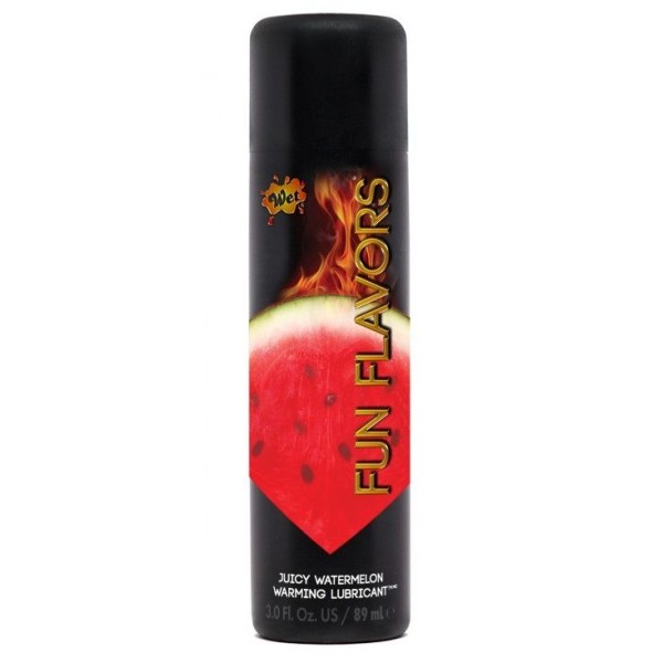 Разогревающий лубрикант Fun Flavors 4-in-1 Juicy Watermelon с ароматом арбуза - 89 мл