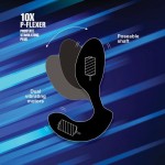 Черный стимулятор простаты 10X P-Flexer Prostate Stimulating Anal Butt Plug - 13,7 см