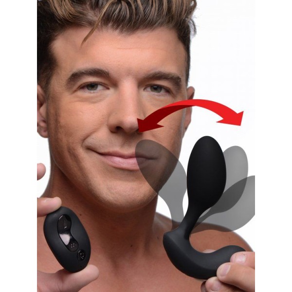 Черный стимулятор простаты 10X P-Flexer Prostate Stimulating Anal Butt Plug - 13,7 см