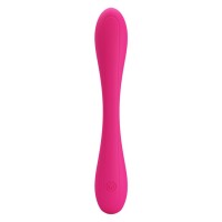 Розовый гнущийся водонепроницаемый вибратор Yedda - 17 см.