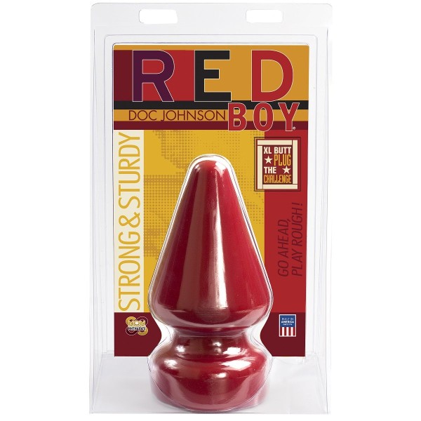 Огромная анальная пробка Red Boy The Challenge Butt Plug - 23 см