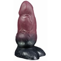 Коричневый фаллоимитатор оборотня Рэй medium - 24,5 см.