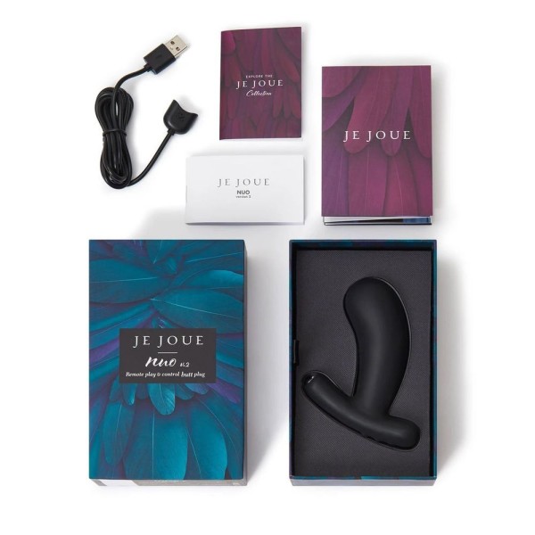 Черный вибромассажер простаты Nuo Vibrating Butt Plug - 10 см