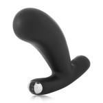 Черный вибромассажер простаты Nuo Vibrating Butt Plug - 10 см