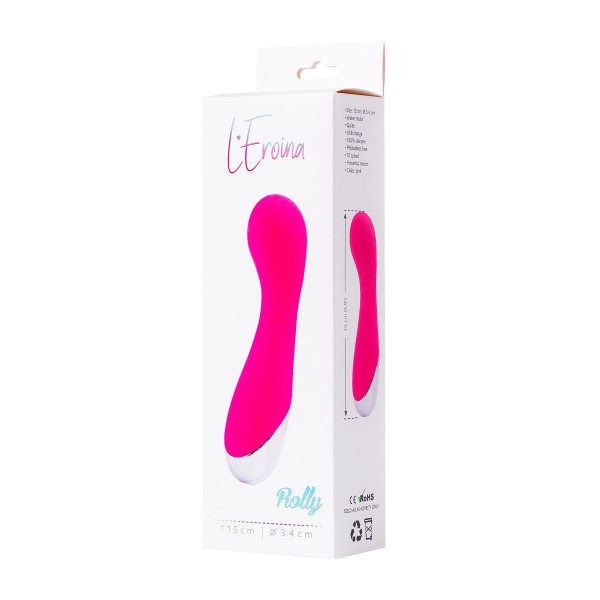 Розовый вибратор L EROINA - 15 см
