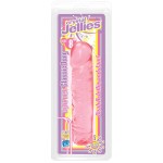 Розовый прозрачный гелевый фаллоимитатор Сristal Jellies - 20 см