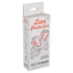 Пудра для игрушек Love Protection с ароматом клубники со сливками - 15 гр