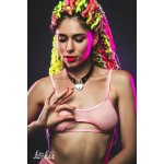 Черный ошейник Utopia с замком и ключиком