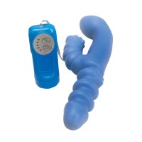 Двойной многоскоростной вибратор с пультом - 18 см. Двойной многоскоростной вибратор с пультом - 18 см.