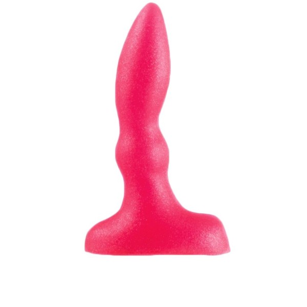 Розовый анальный стимулятор Beginners p-spot massager - 11 см