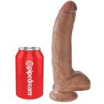 Фаллоимитатор-мулат 9  Cock with Balls - 22,9 см