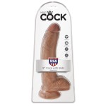 Фаллоимитатор-мулат 9  Cock with Balls - 22,9 см