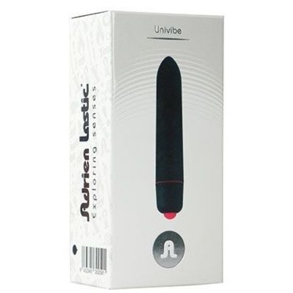 Черная компактная вибропуля Univibe - 9 см