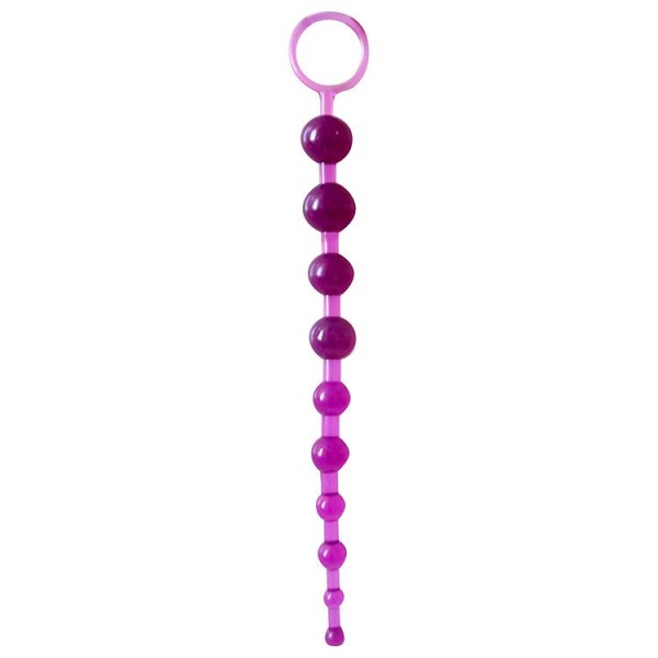 Фиолетовая анальная цепочка Anal stimulator - 26 см