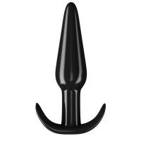 Черная анальная пробка для ношения - 11,5 см.