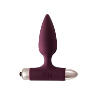 Бордовая анальная вибропробка New Edition Glory - 11 см. Бордовая анальная вибропробка New Edition Glory - 11 см.