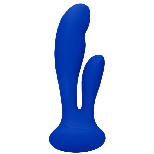 Синий вибратор G-Spot and Clitoral Vibrator Flair - 17,5 см