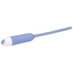 Голубой вибратор для уретры Dilator Vibe - 19 см