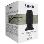 Чёрная анальная пробка с тоннелем №50 Medium Hollow Tunnel Butt Plug 4 Inch - 10,2 см