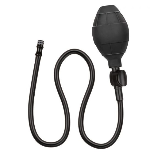 Расширяющаяся анальная пробка со съемным шлангом Medium Silicone Inflatable Plug - 10,75 см