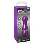 Фиолетовый алюминиевый вибратор PURPLE SMALL - 7,5 см