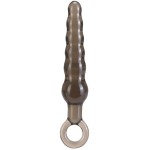 Дымчатая фигурная анальная ёлочка ANAL STICK - 14 см