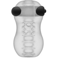 Прозрачный мастурбатор с вибропулей GoodHead Vibrating Helping Head Pro Прозрачный мастурбатор с вибропулей GoodHead Vibrating Helping Head Pro