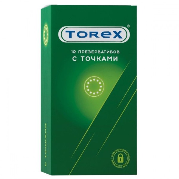 Текстурированные презервативы Torex  С точками  - 12 шт
