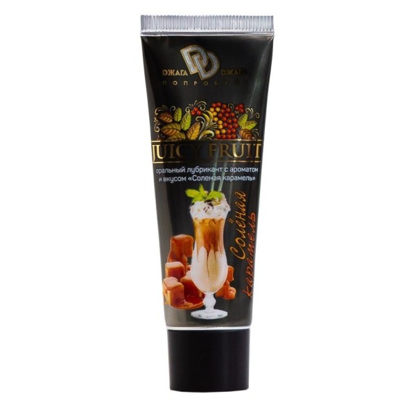Интимный гель-смазка JUICY FRUIT с ароматом солёной карамели - 30 мл