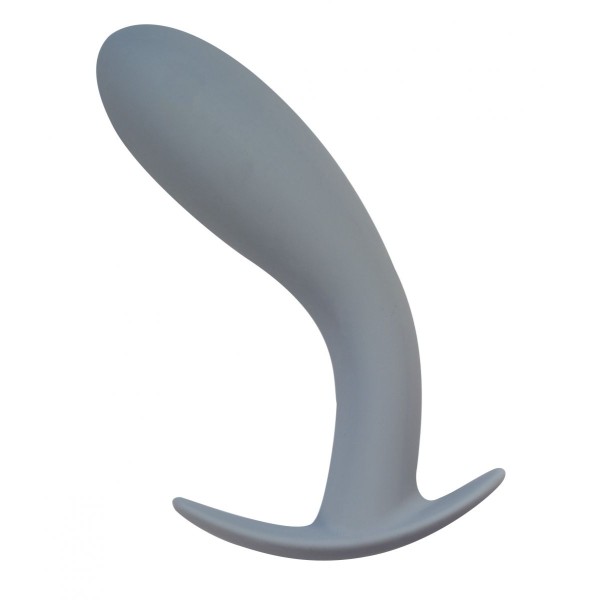 Серая анальная пробка Strong Force Anal Plug - 13,5 см