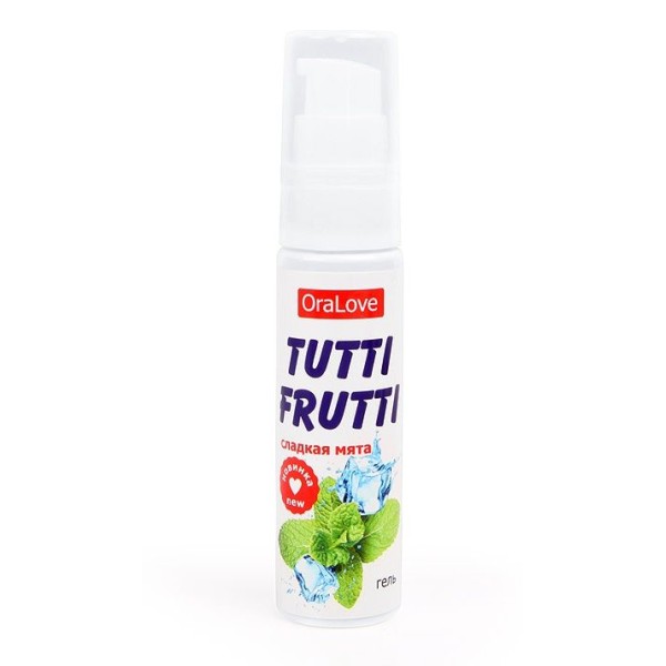 Гель-смазка Tutti-frutti со вкусом сладкой мяты - 30 гр