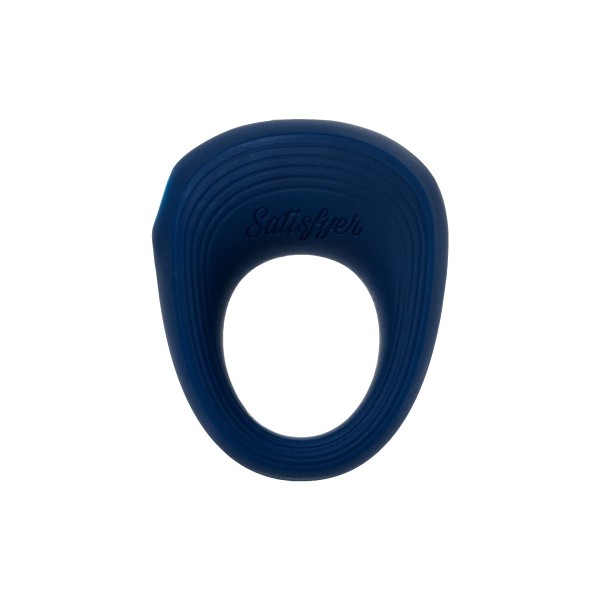 Синее эрекционное кольцо на пенис Satisfyer Power Ring