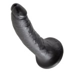 Чёрный фаллоимитатор с присоской 7  Cock - 17,8 см