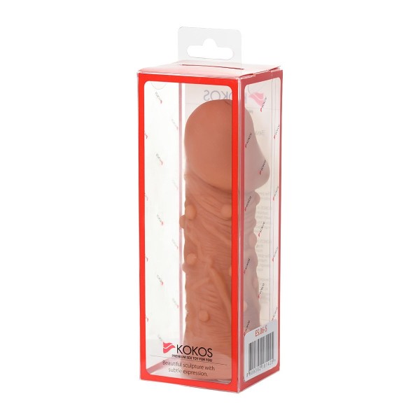 Насадка фаллического вида с венками и шишечками Extreme Sleeve 006 M-size - 14,7 см