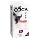 Телесный страпон на трусиках Strap-on Harness Cock - 20,3 см